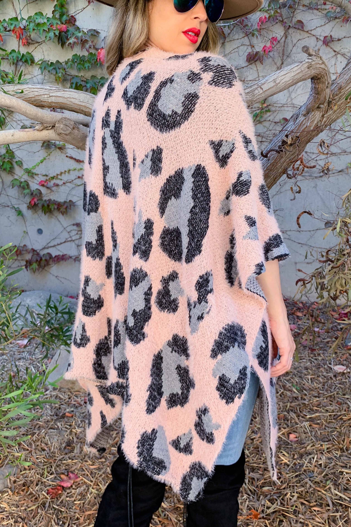 Leopard Printed Soft Cozy Kimono Cardigan