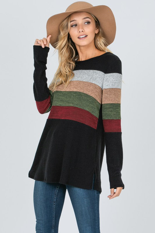Long Sleeve Striped Shirt