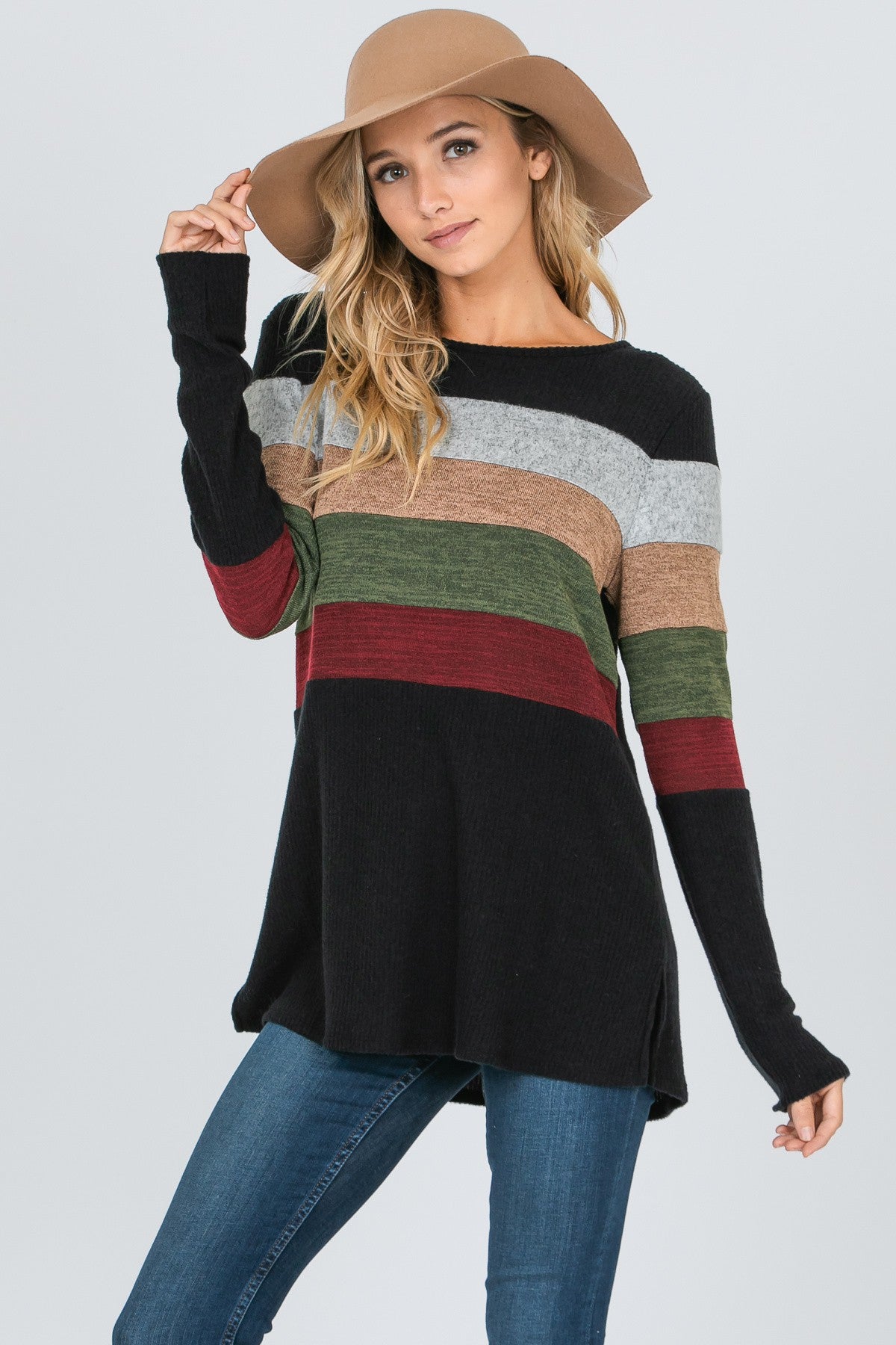 Long Sleeve Striped Shirt