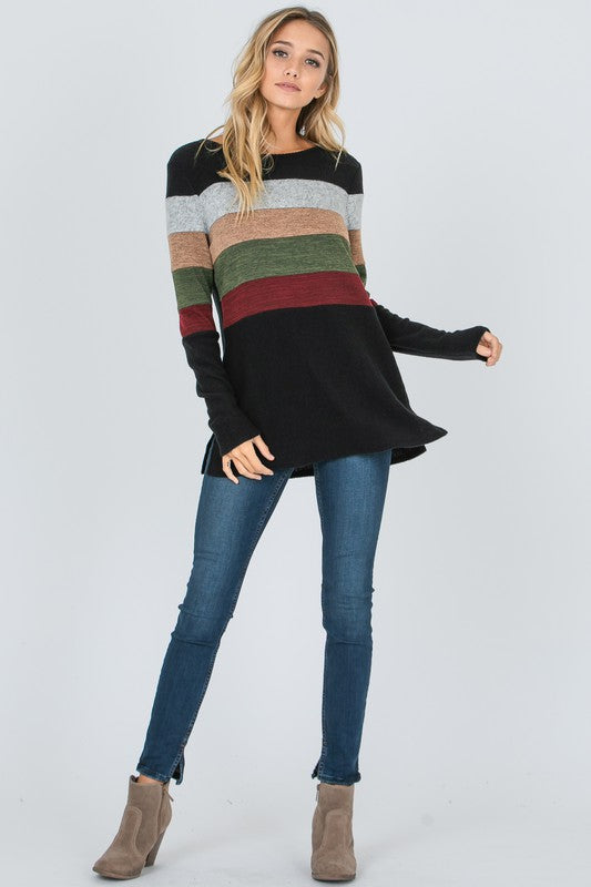 Long Sleeve Striped Shirt