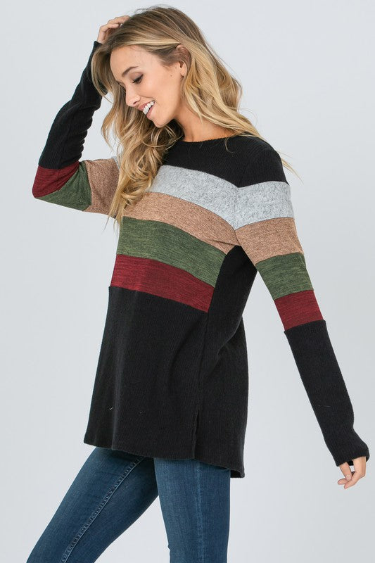 Long Sleeve Striped Shirt