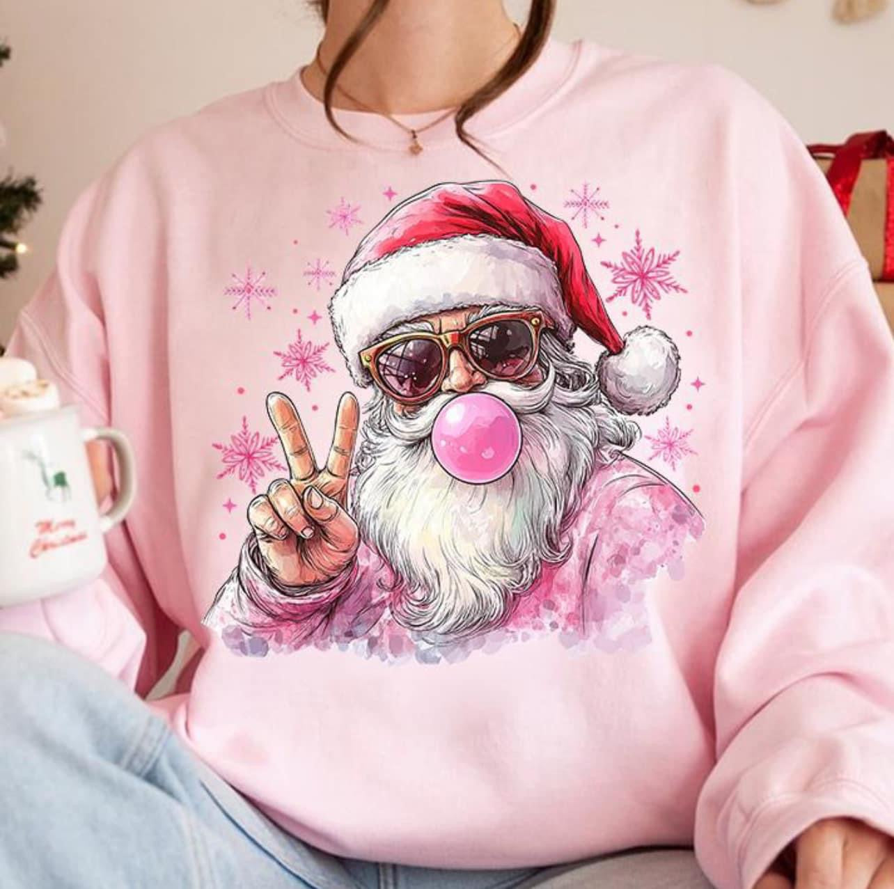 Watercolor Christmas Spirit Long Sleeve