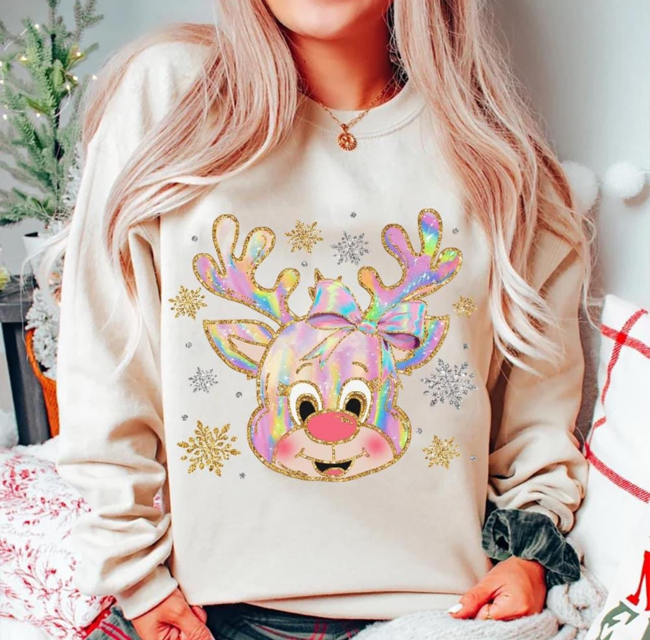 Watercolor Christmas Spirit T-Shirt