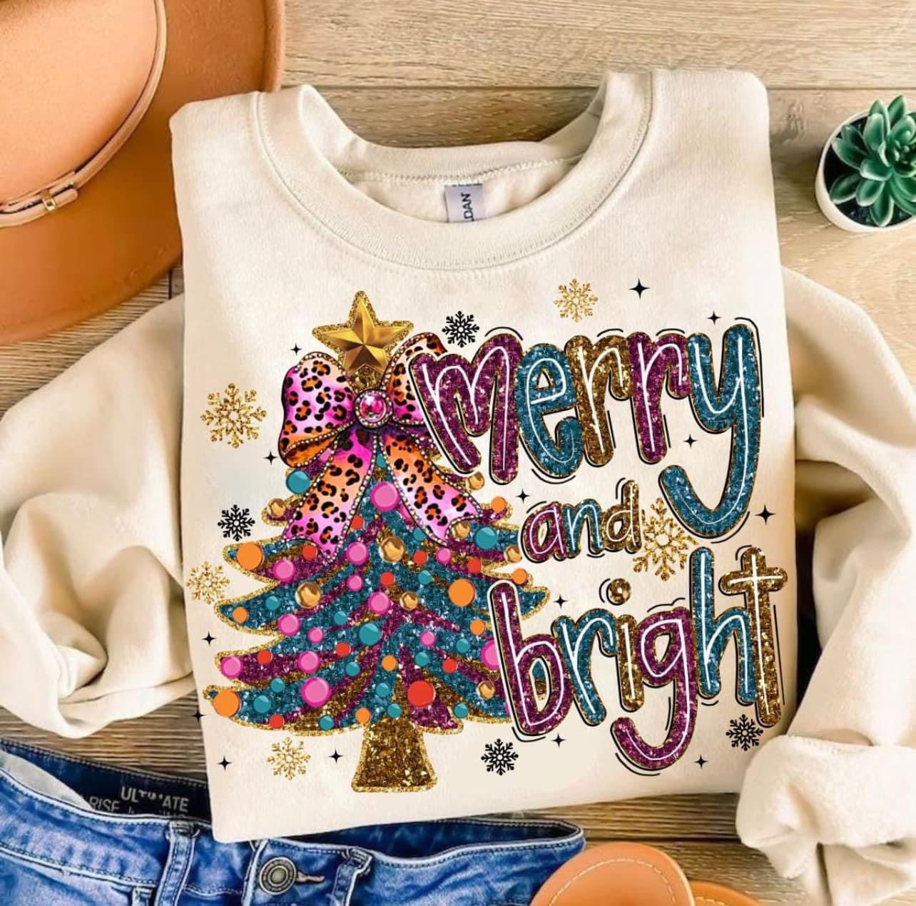 Watercolor Christmas Spirit Long Sleeve