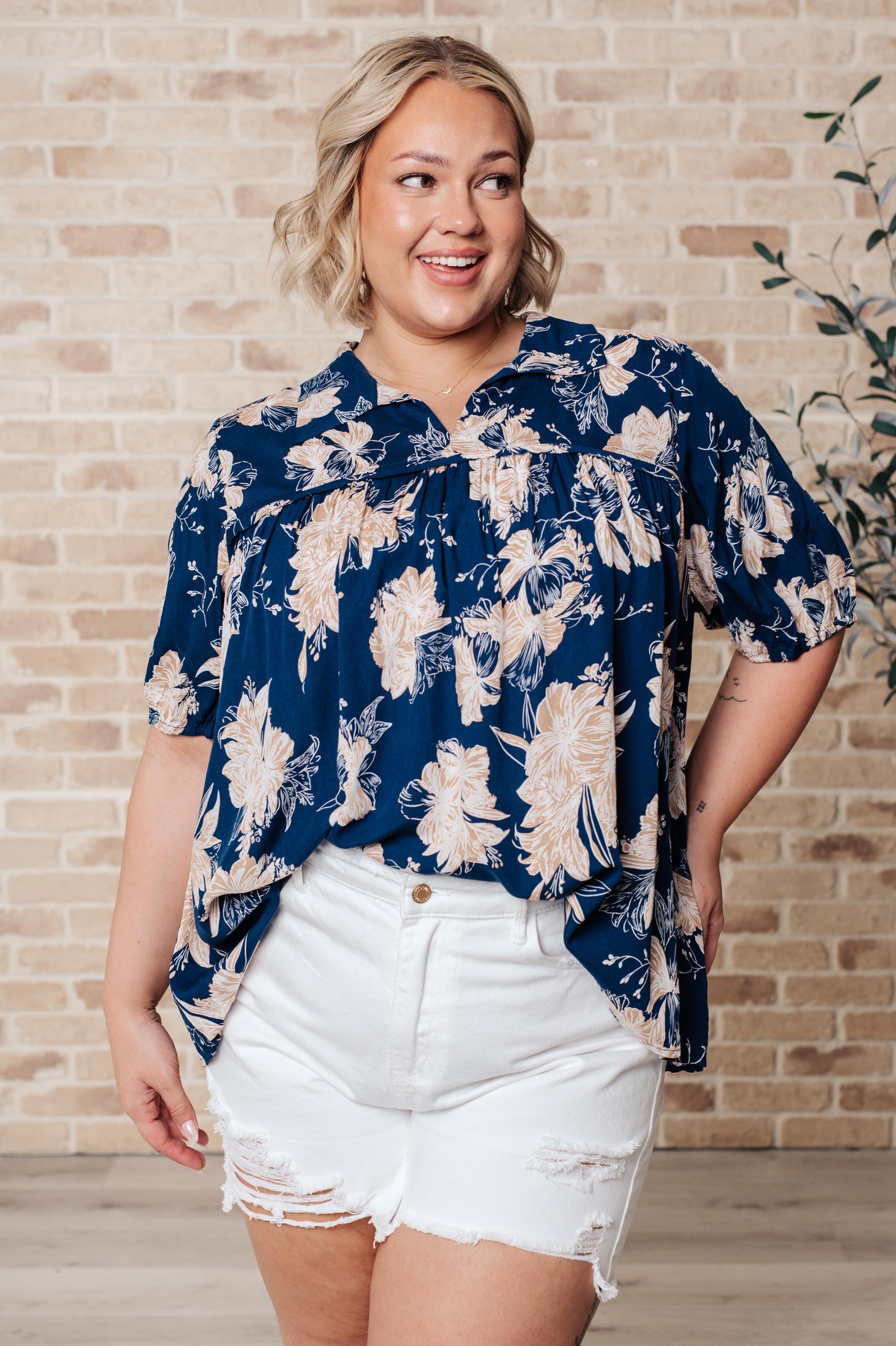 Just Coasting Floral Blouse