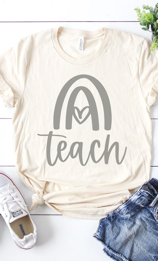 Rainbow Teach Graphic Tee