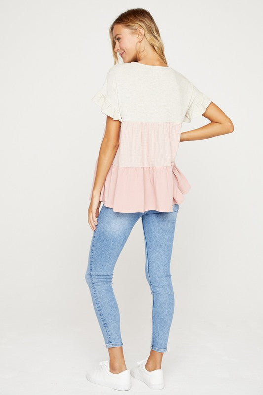 Ruffle Sleeve Top