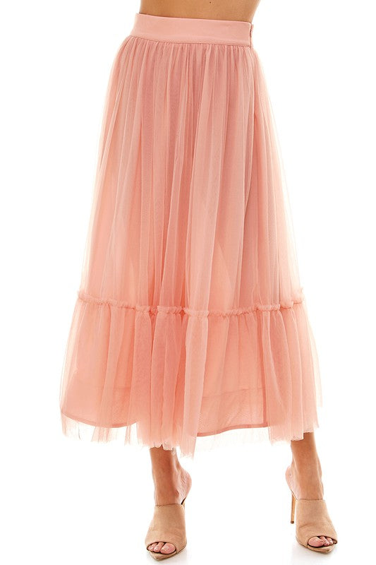 Tiered Tulle Skirt