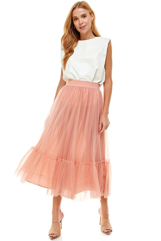 Tiered Tulle Skirt