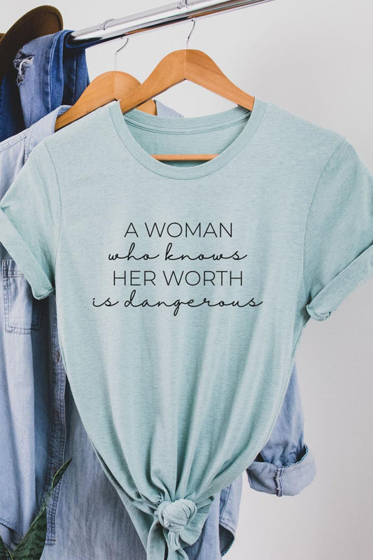 Woman Who Knows Her Worth Graphic Tee
