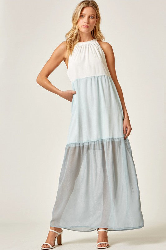 Colorblock Maxi Dress